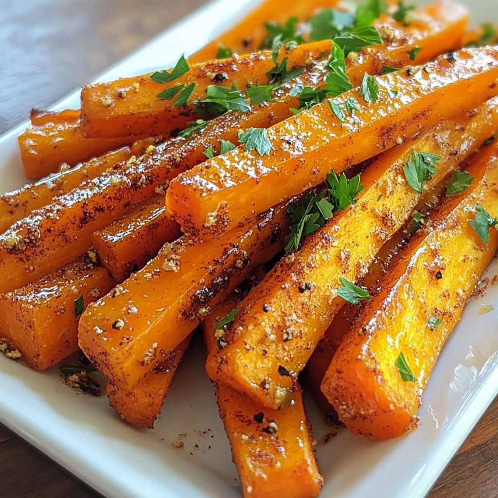 Maple Glazed Carrot Fries Tasty and Healthy Treat