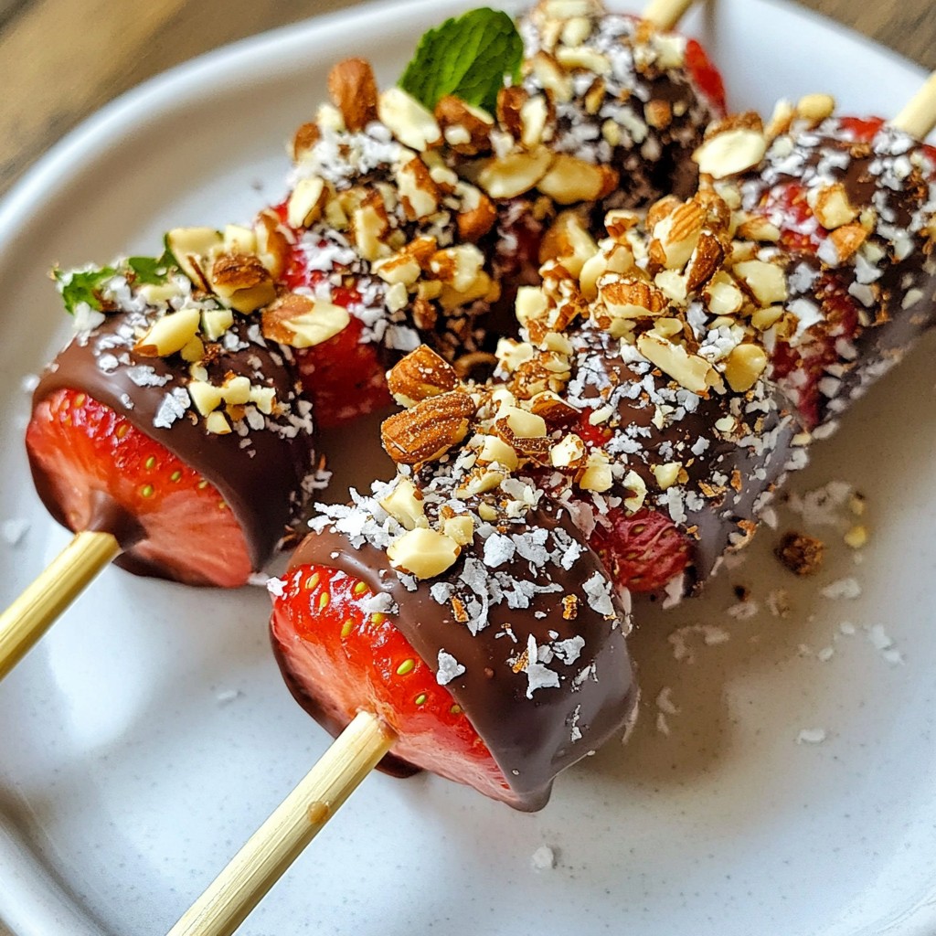 Chocolate Dipped Strawberry Pops Simple and Fun Treat