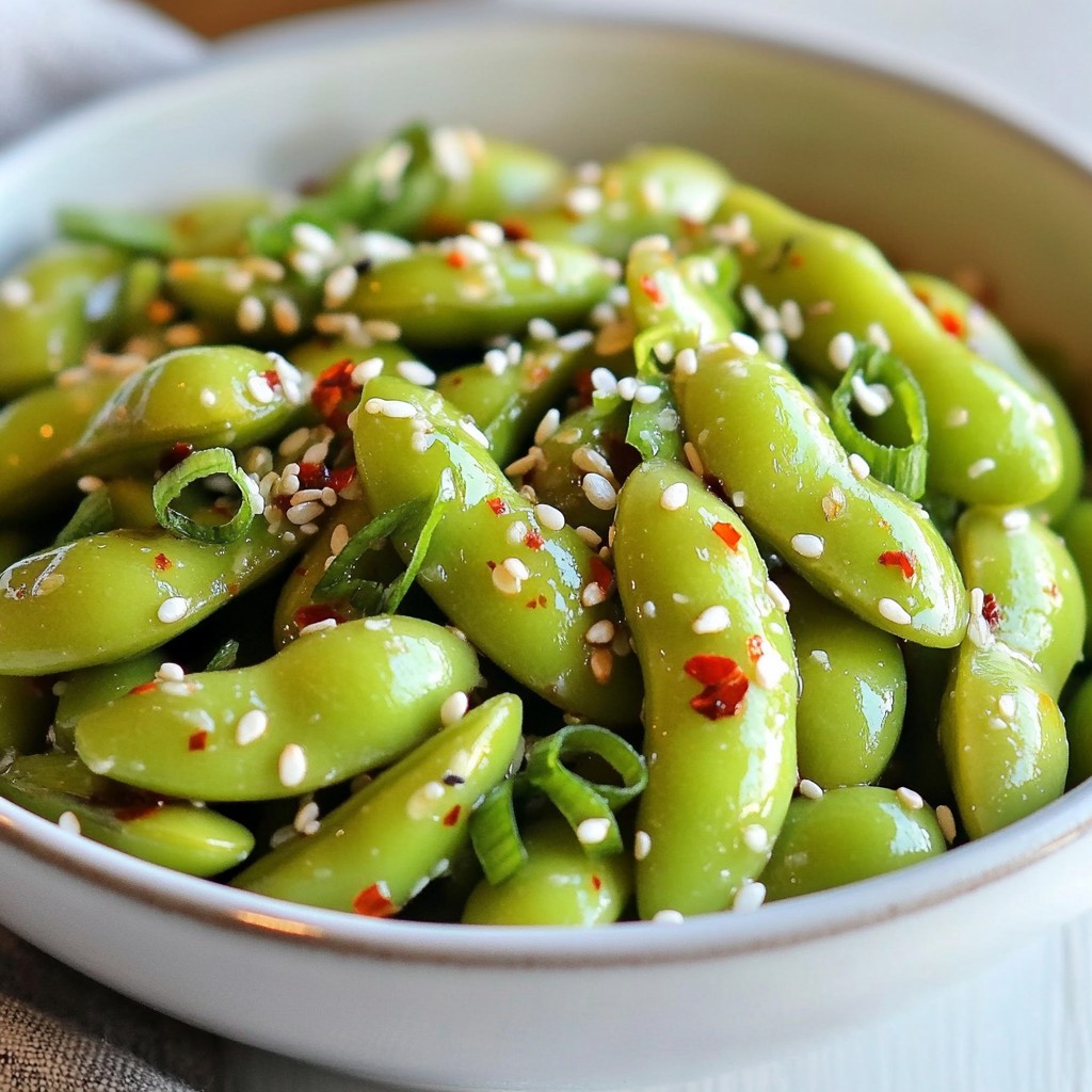 Spicy Garlic Edamame Flavorful and Simple Recipe