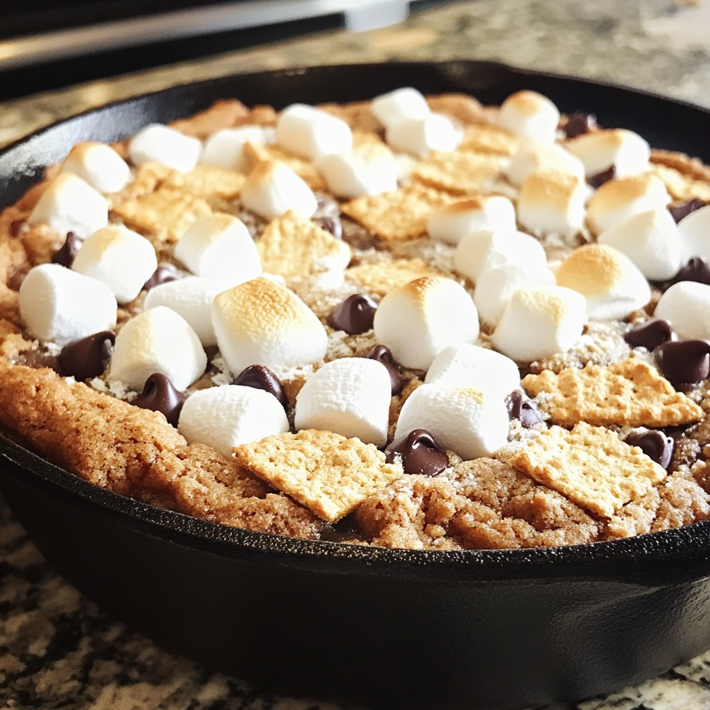 S’mores Skillet Cookie Easy and Delectable Dessert