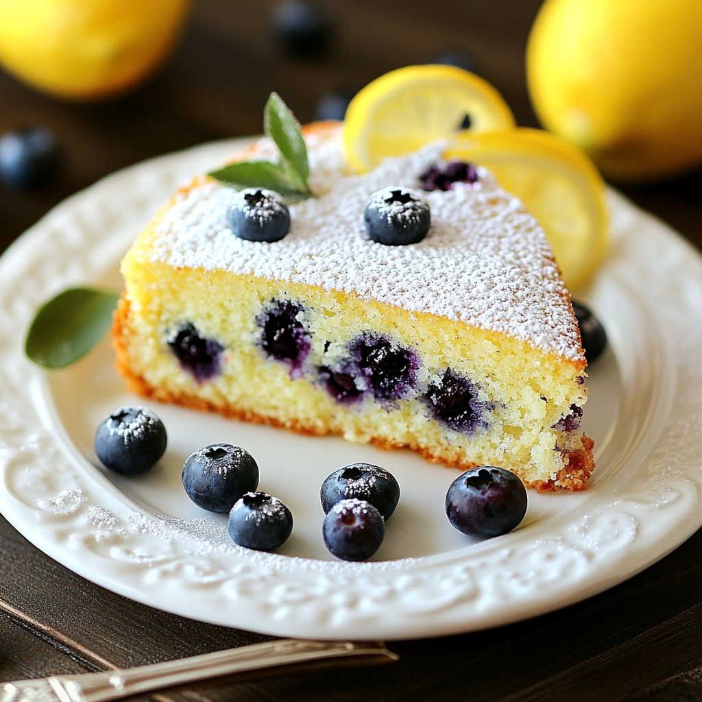 Lemon Blueberry Yogurt Cake Fresh and Flavorful Treat