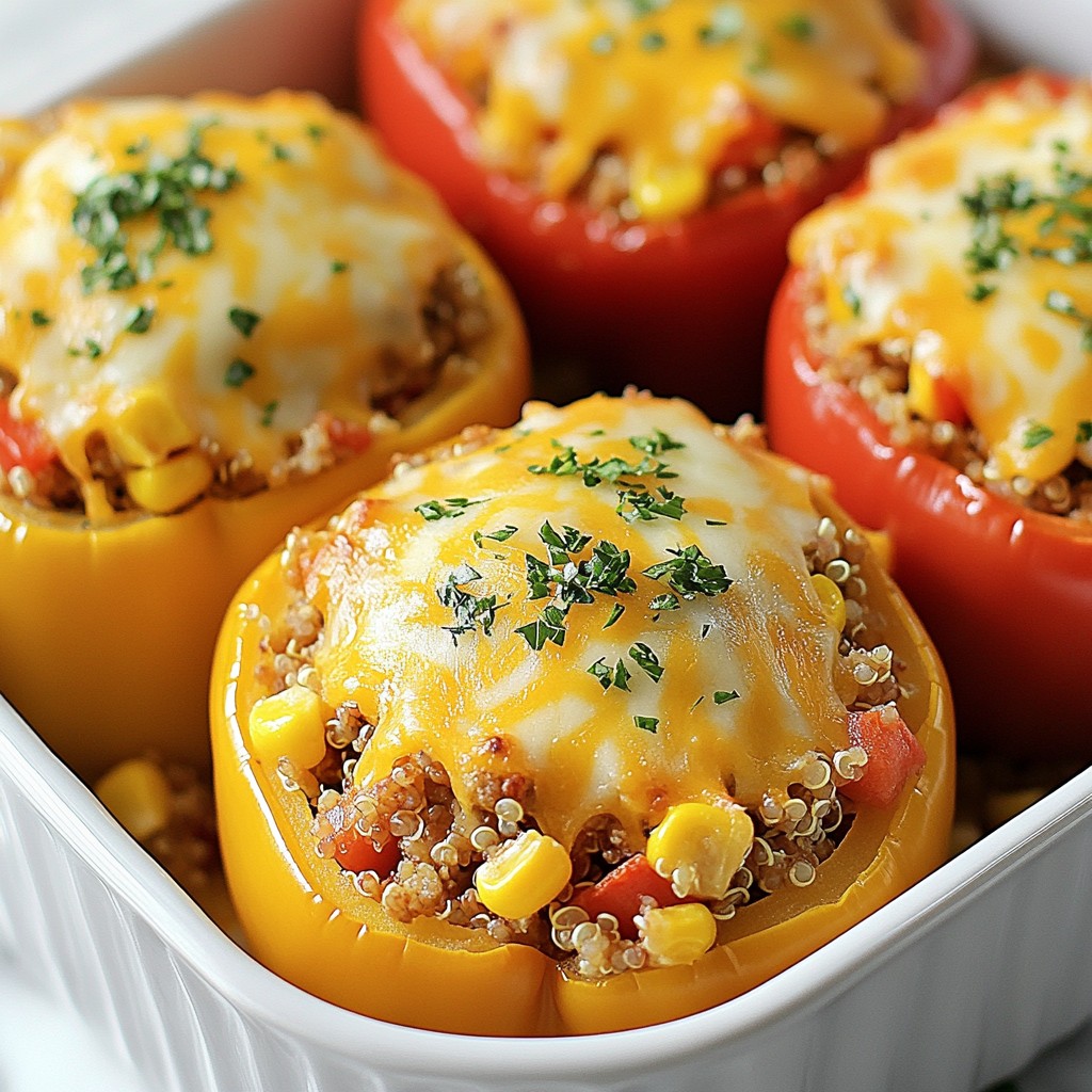 Stuffed Bell Pepper Casserole Tasty Family Meal