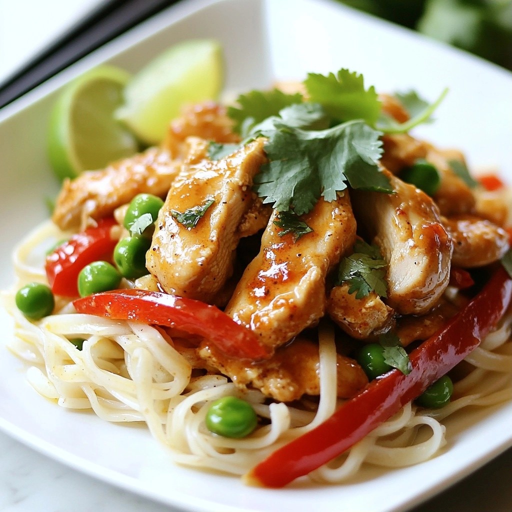 Chili Lime Chicken and Noodles Stir-Fry Delight