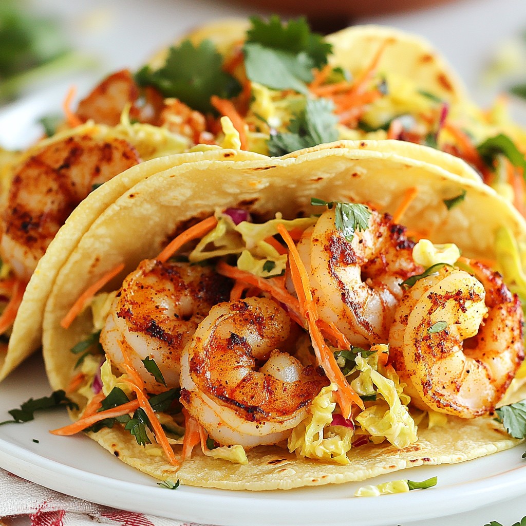 Cajun Shrimp Tacos with Slaw Flavorful Delight