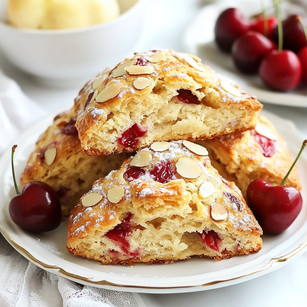 Cherry Almond Scones Delightful and Easy Recipe