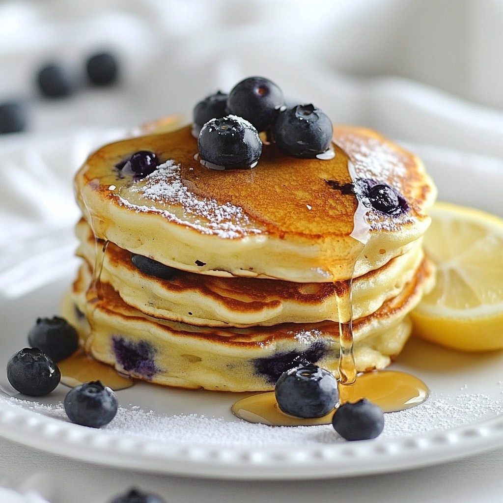 Blueberry Lemon Ricotta Pancakes Delightful Morning Treat