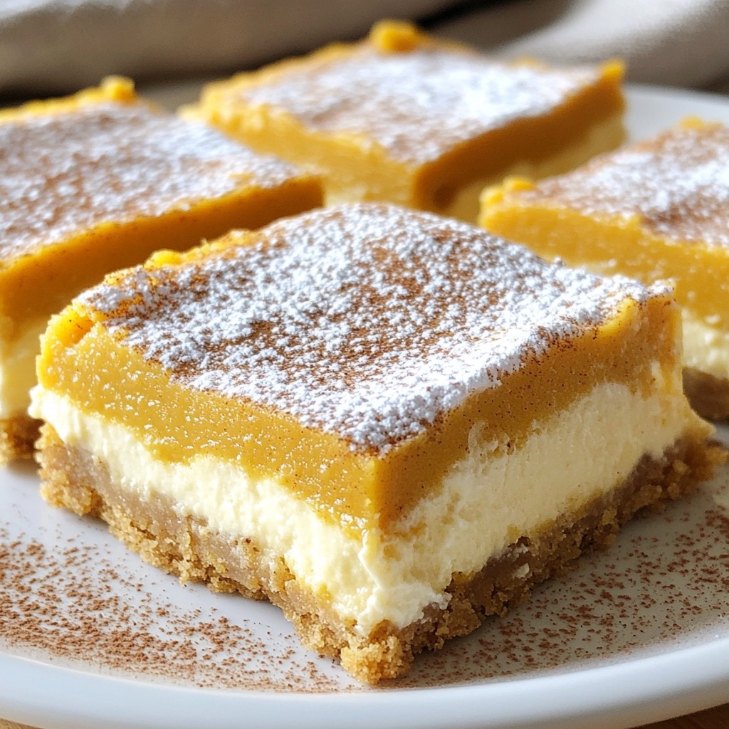 Pumpkin Spice Cheesecake Bars Irresistible Fall Treat