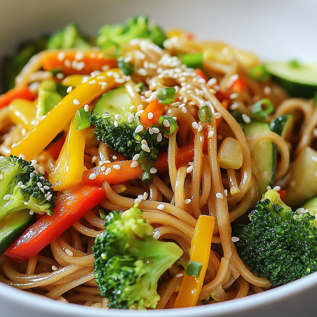 Whole Wheat Veggie Stir-Fry Noodles Flavor Boost