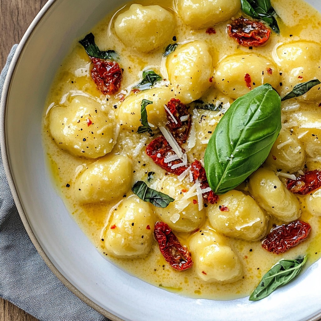Creamy Sun-Dried Tomato Gnocchi Flavorful Dinner Idea