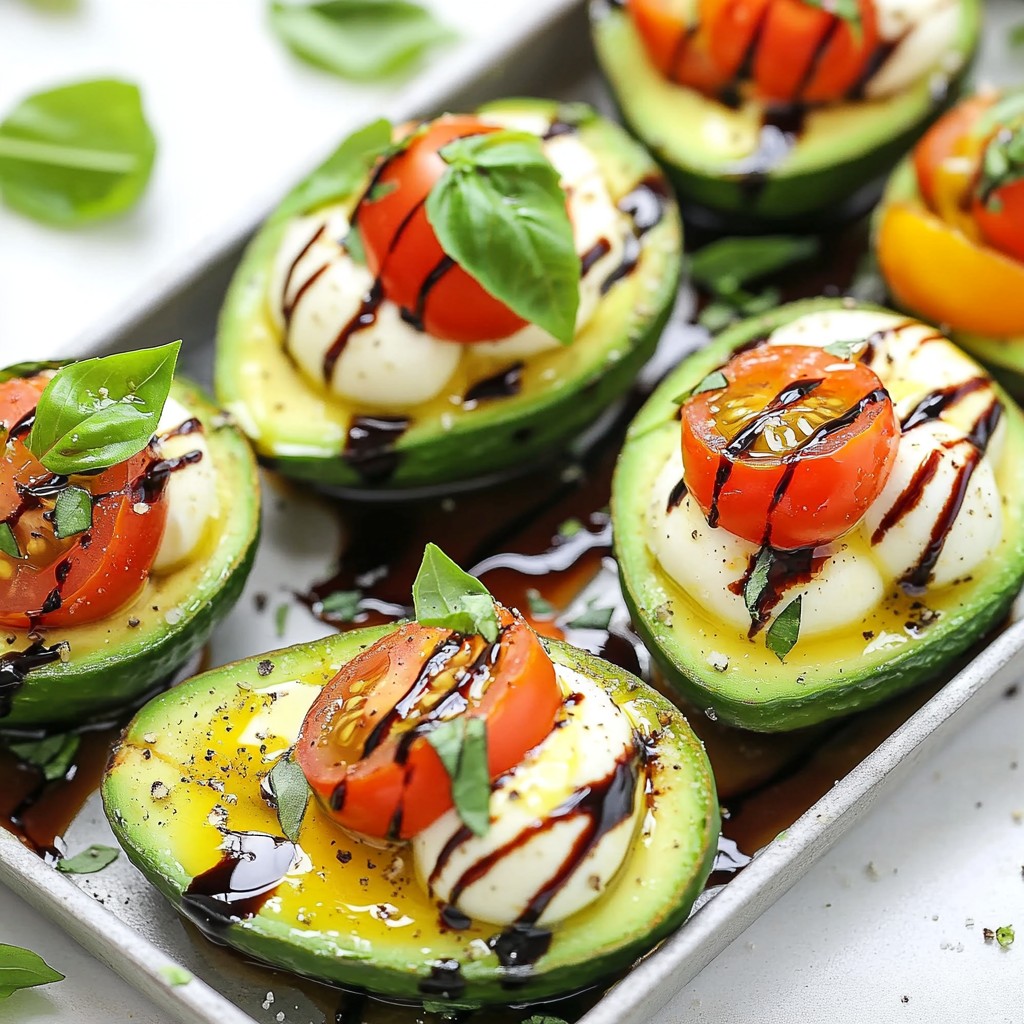 Caprese Stuffed Avocados Flavorful Fresh Treat