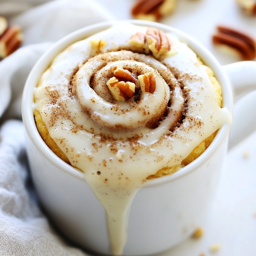 Cinnamon Roll Mug Cake Quick and Easy Delight