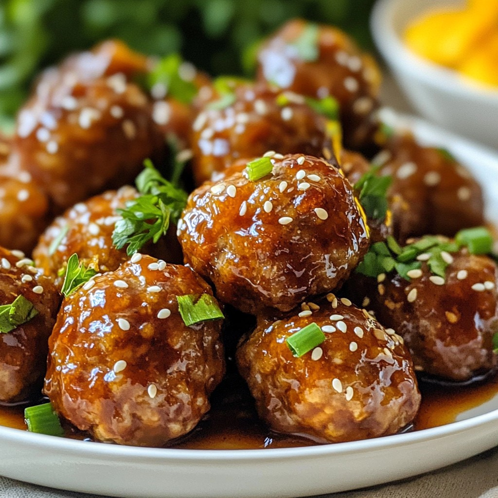 Honey Garlic Glazed Meatballs Tasty and Simple Recipe