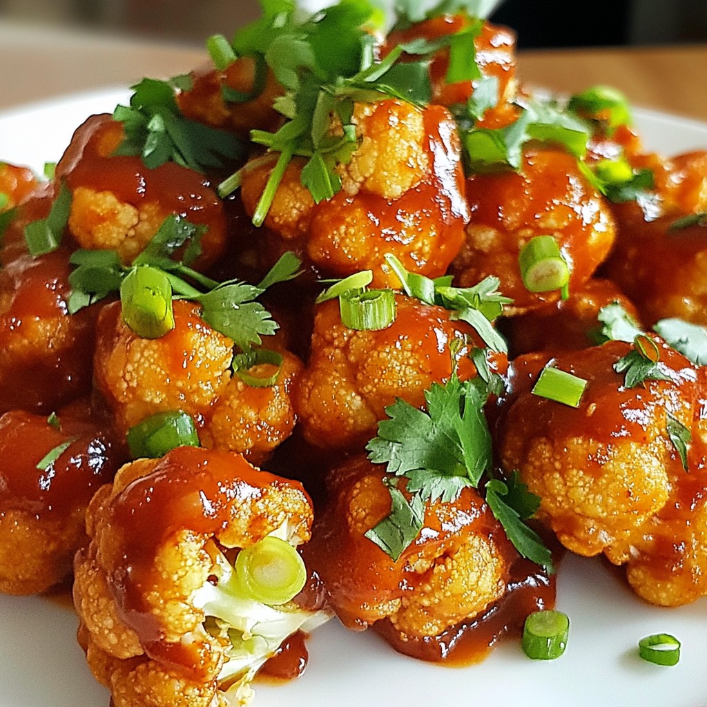BBQ Cauliflower Bites Flavorful and Easy Snack Recipe