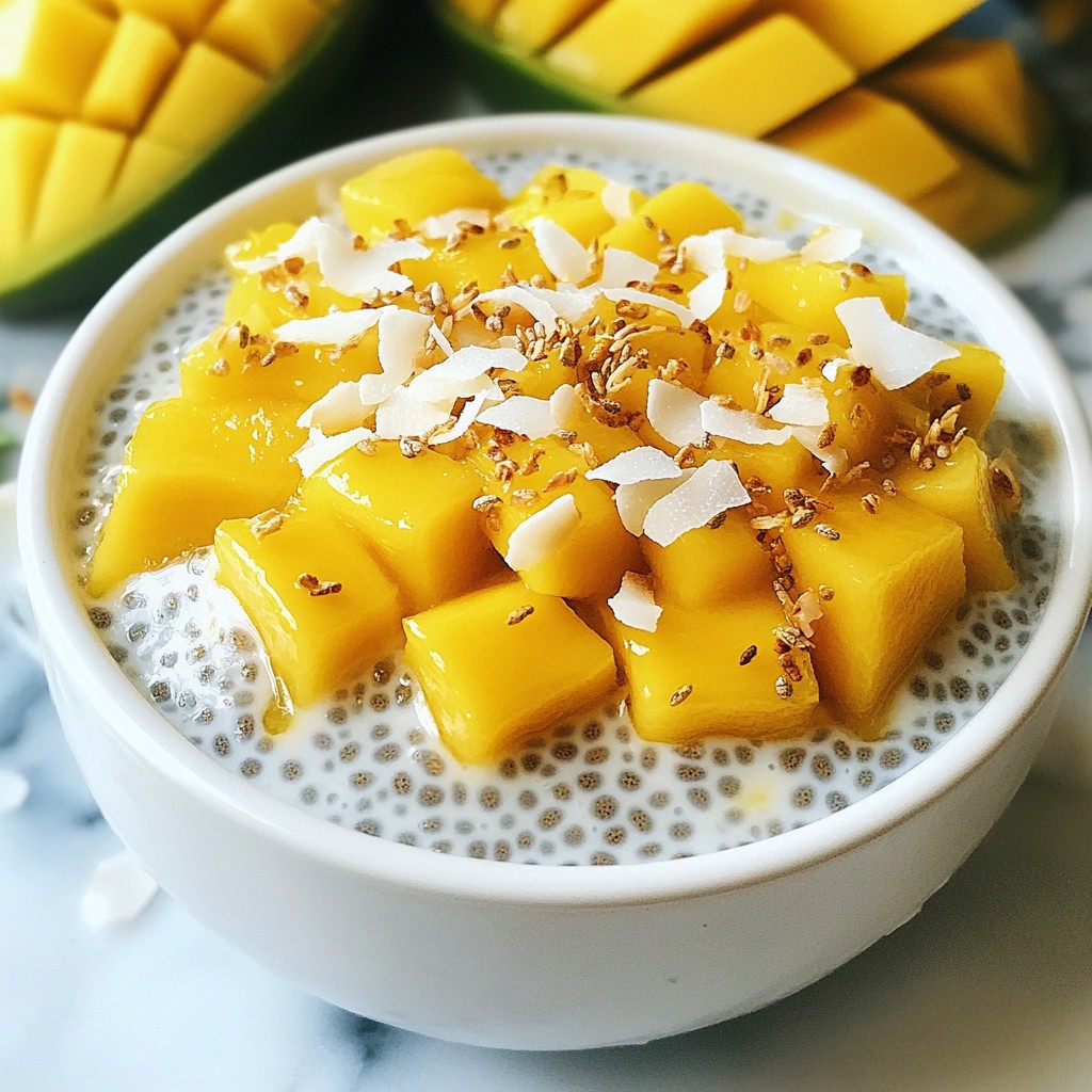 Mango Coconut Chia Pudding Rich and Creamy Delight