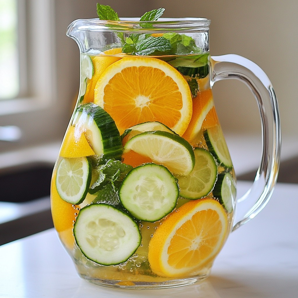 Sunshine Citrus Detox Water Refreshing and Healthy Drink