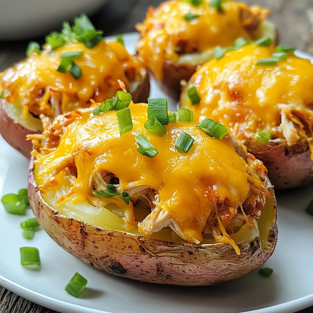 Cheesy BBQ Chicken Potatoes Tasty Dinner Delight