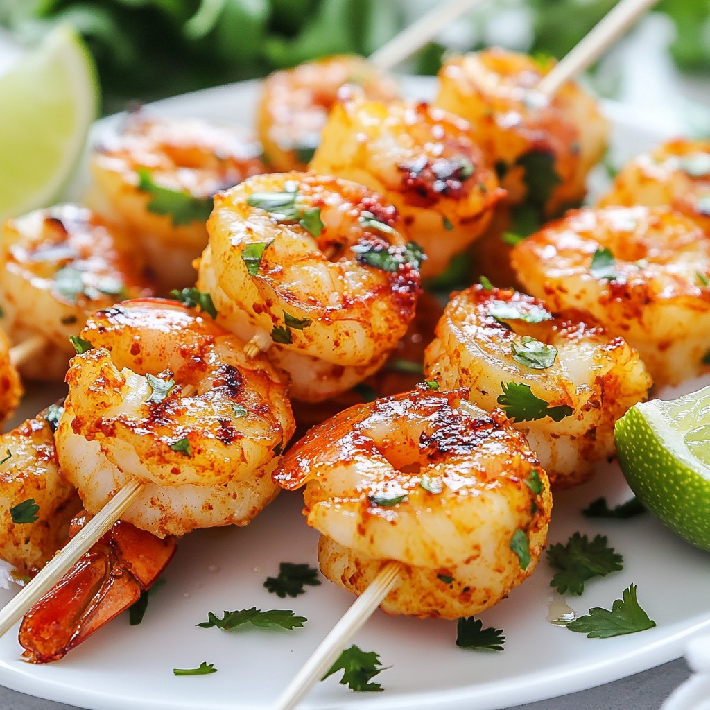 Chili Lime Grilled Shrimp Skewers Flavorful Delight