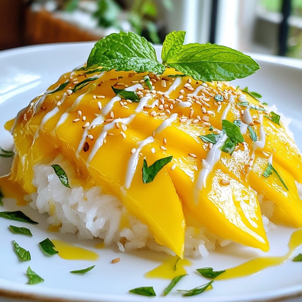 Mango Sticky Rice Delicious Dessert Recipe to Enjoy