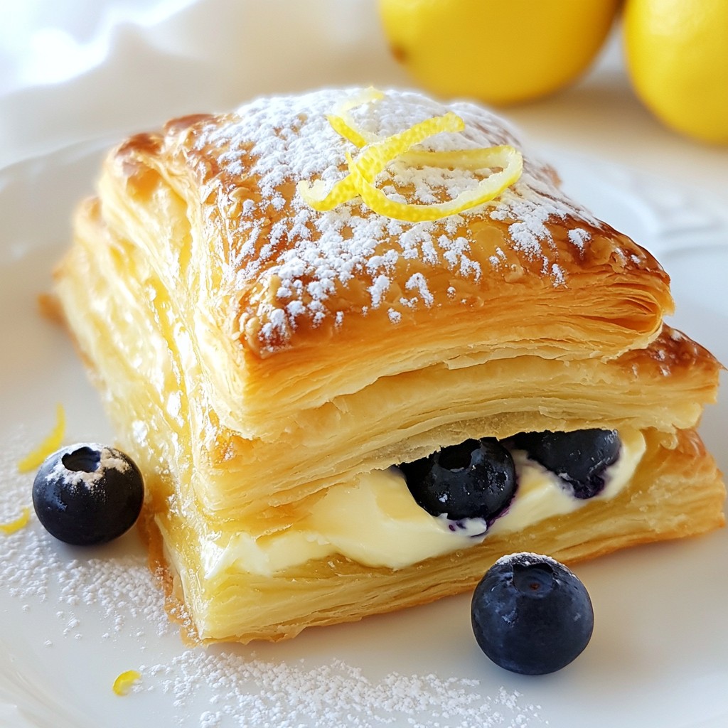 Blueberry Lemon Cream Cheese Danish Delightful Recipe