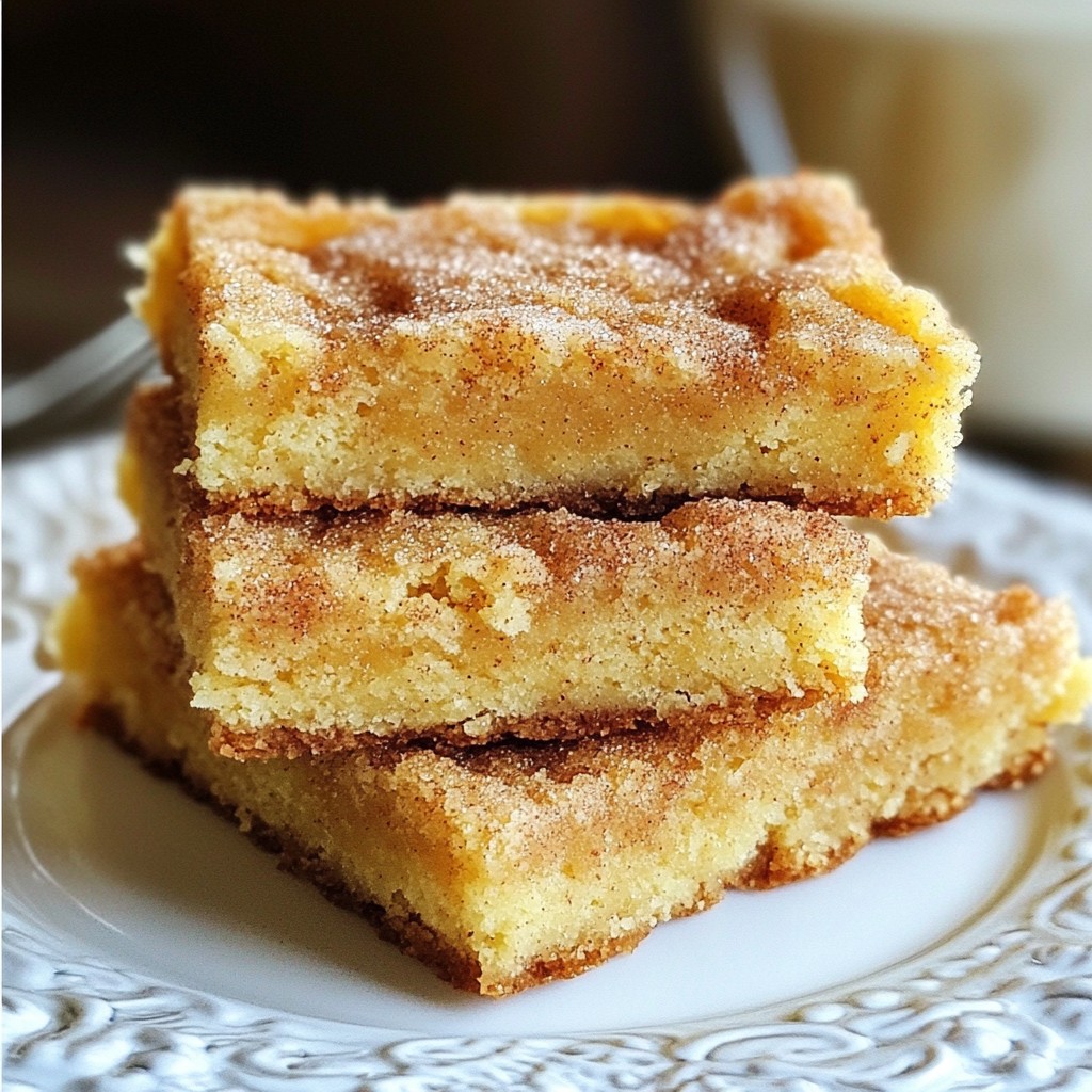 Brown Butter Snickerdoodle Bars Simple and Tasty Treat
