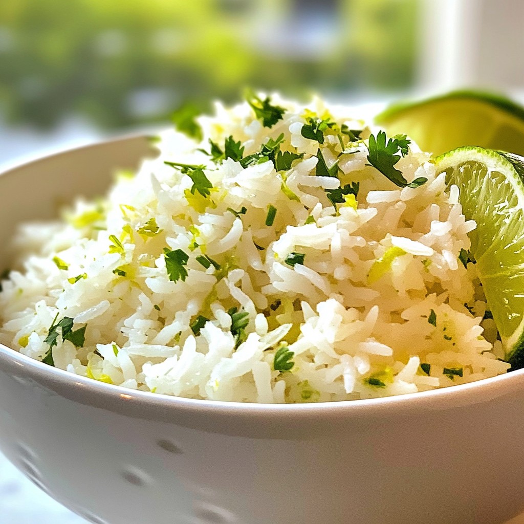 Coconut Lime Rice Flavorful and Simple Side Dish