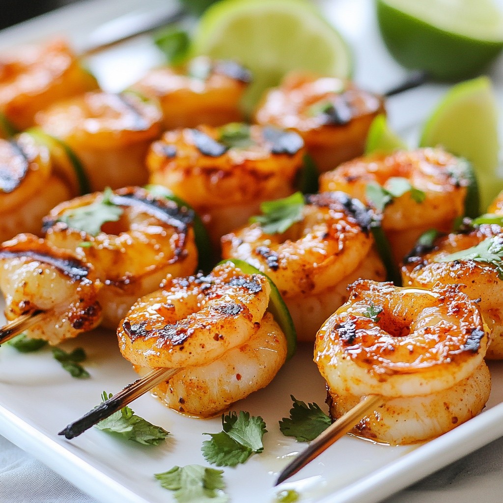 Chili Lime Grilled Shrimp Skewers Fresh Flavor Delight