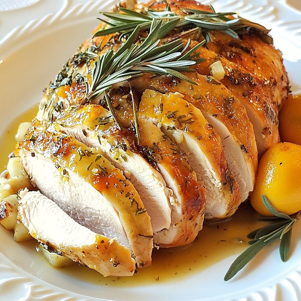 Herb Butter Roasted Turkey Breast Flavorful Dinner Delight