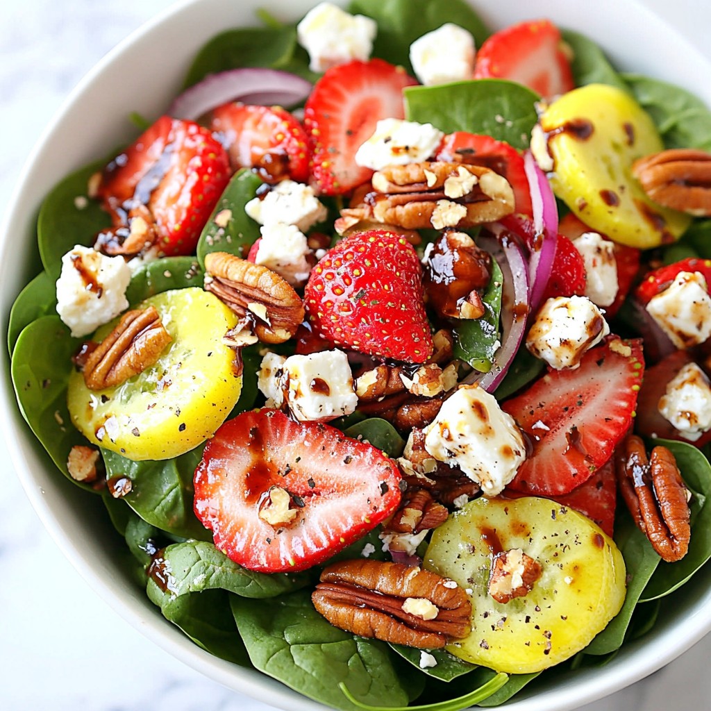 Strawberry Spinach Feta Salad Fresh and Flavorful Meal