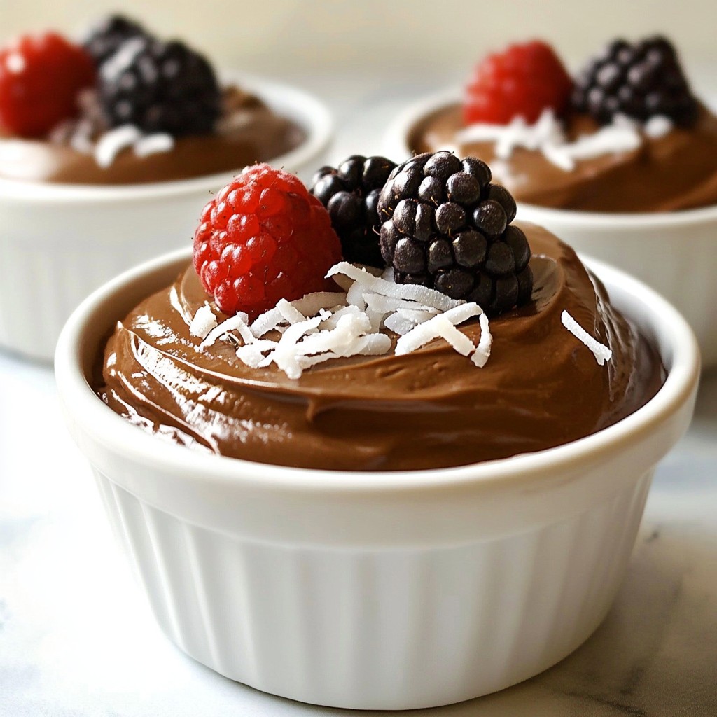 Vegan Chocolate Avocado Mousse Rich and Creamy Delight