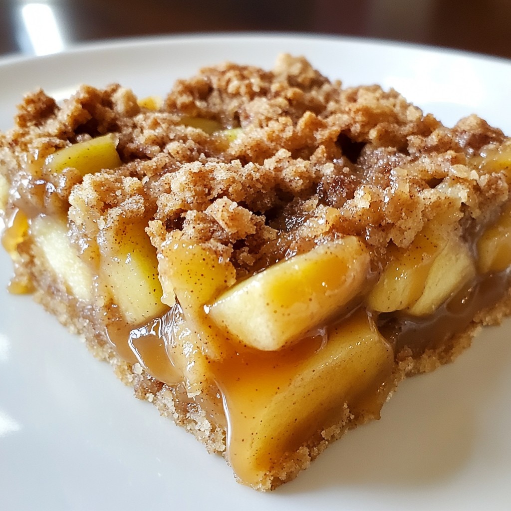 Caramel Apple Crumble Bars Tasty and Easy Recipe