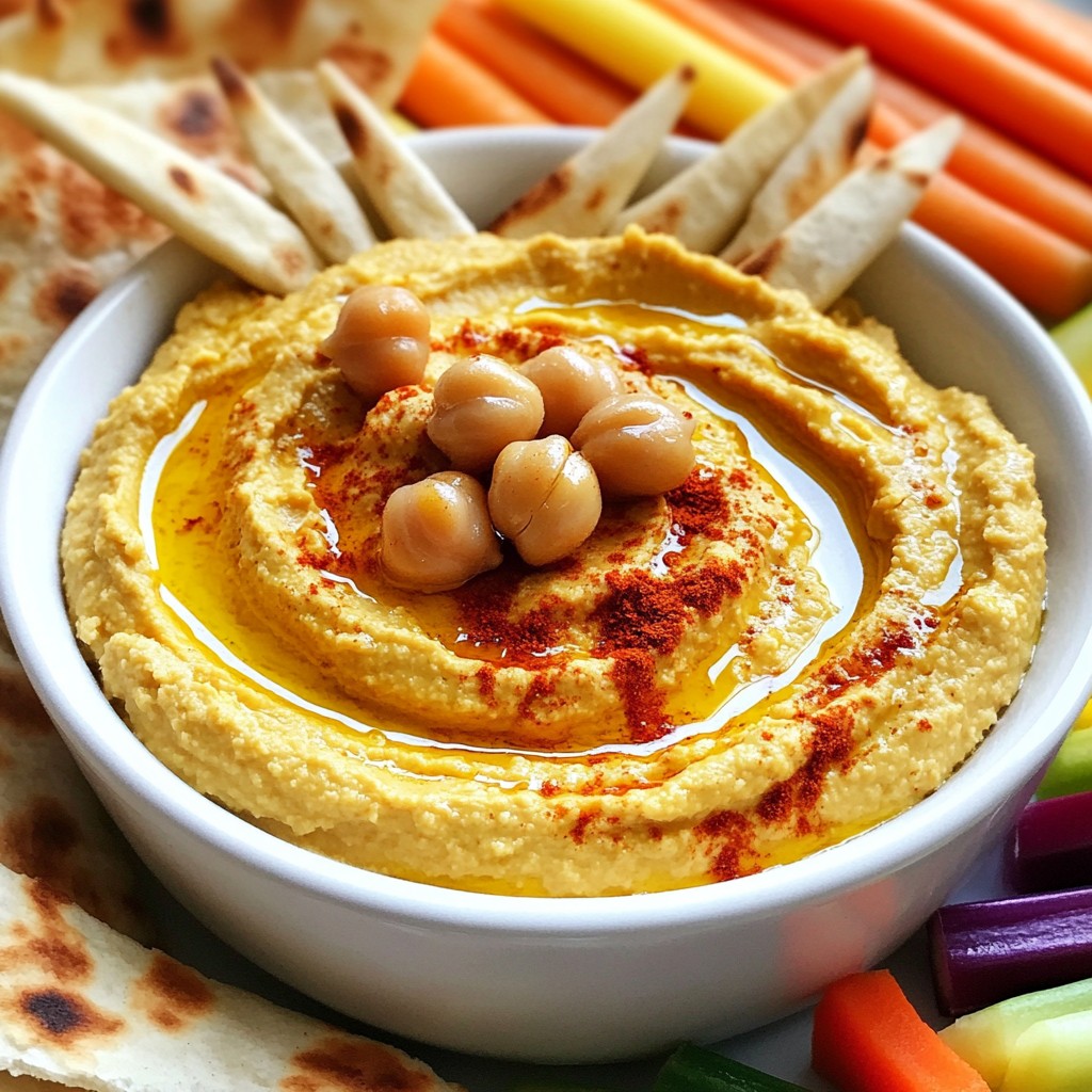 Roasted Red Pepper Hummus Easy and Flavorful Recipe