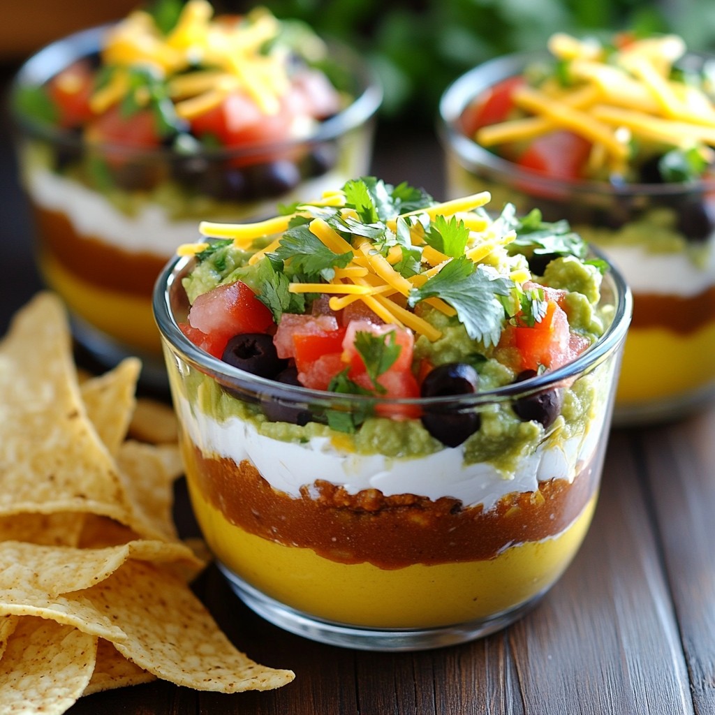 Taco Layered Dip Cups Flavorful Party Delight