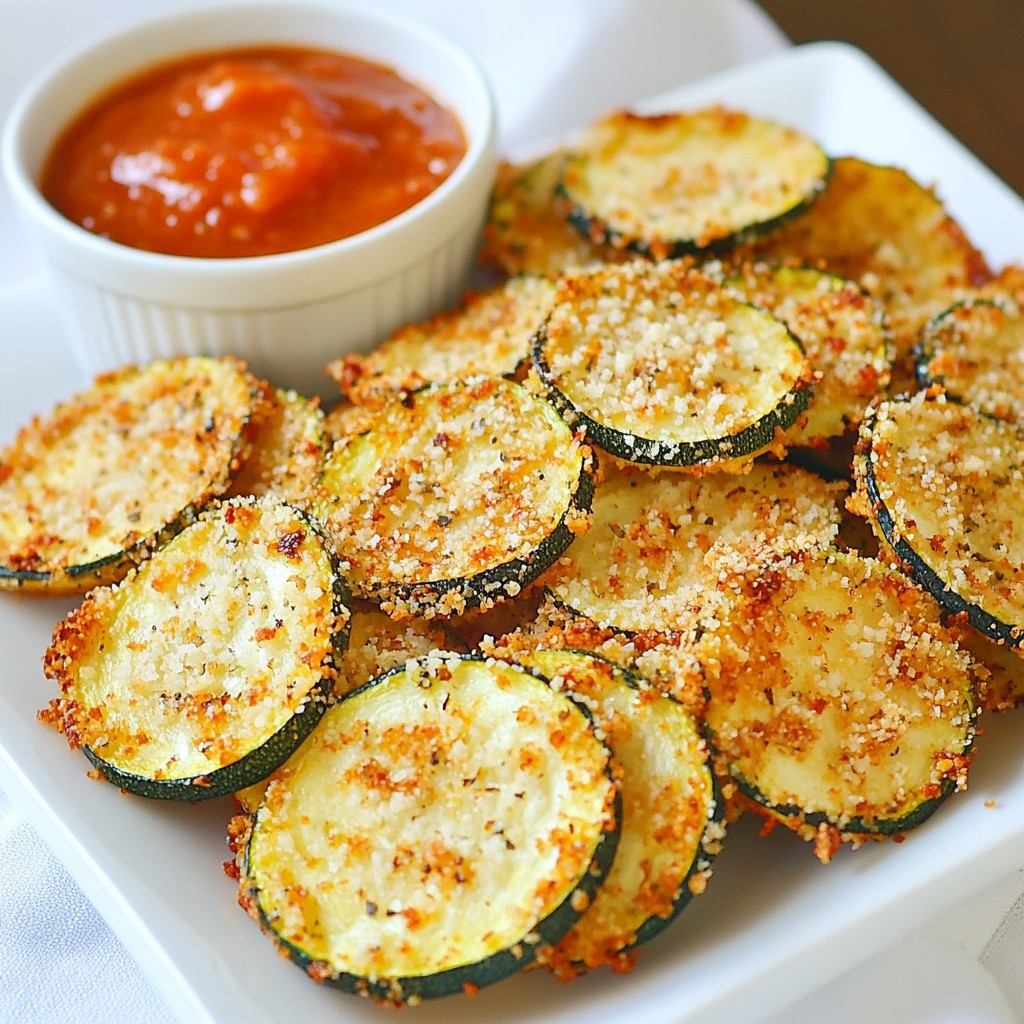Parmesan Crusted Zucchini Chips Crispy Snack Delight