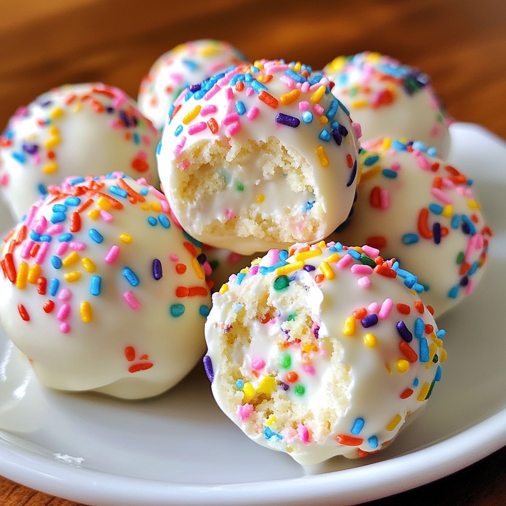Funfetti Cake Batter Truffles Easy Sweet Treat Recipe