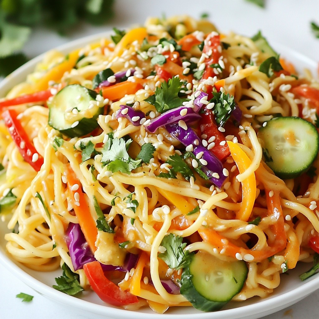 Spicy Ramen Noodle Salad Easy and Flavorful Dish