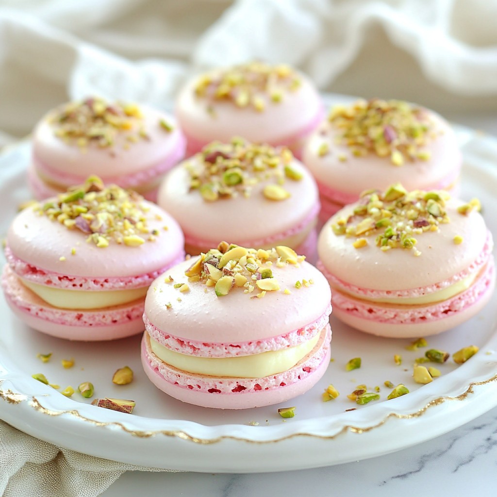 Pistachio Rose Macarons Delightful and Easy Recipe