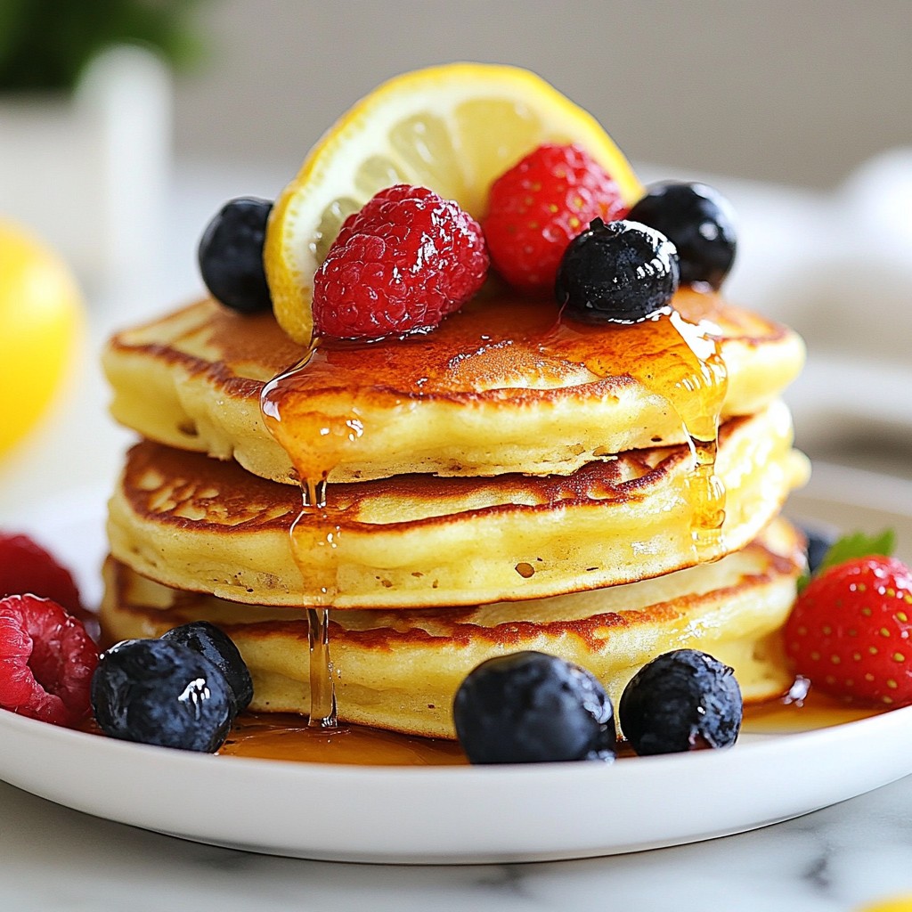 Easy Ricotta Lemon Pancakes Fluffy Breakfast Delight