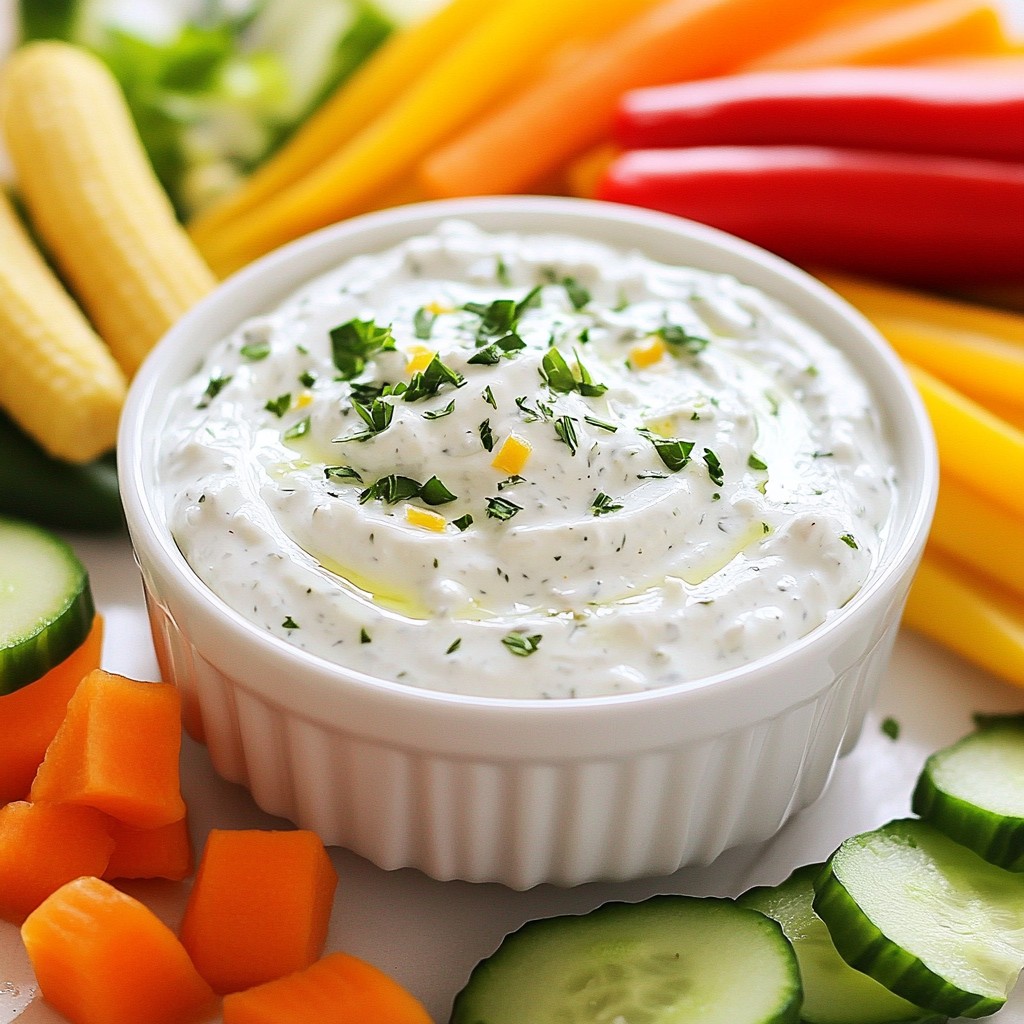 Greek Yogurt Ranch Dip Tasty and Easy Recipe