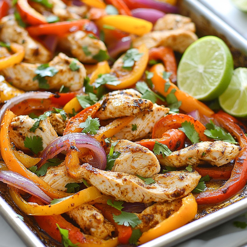 Sheet Pan Chicken Fajitas Flavorful and Easy Meal