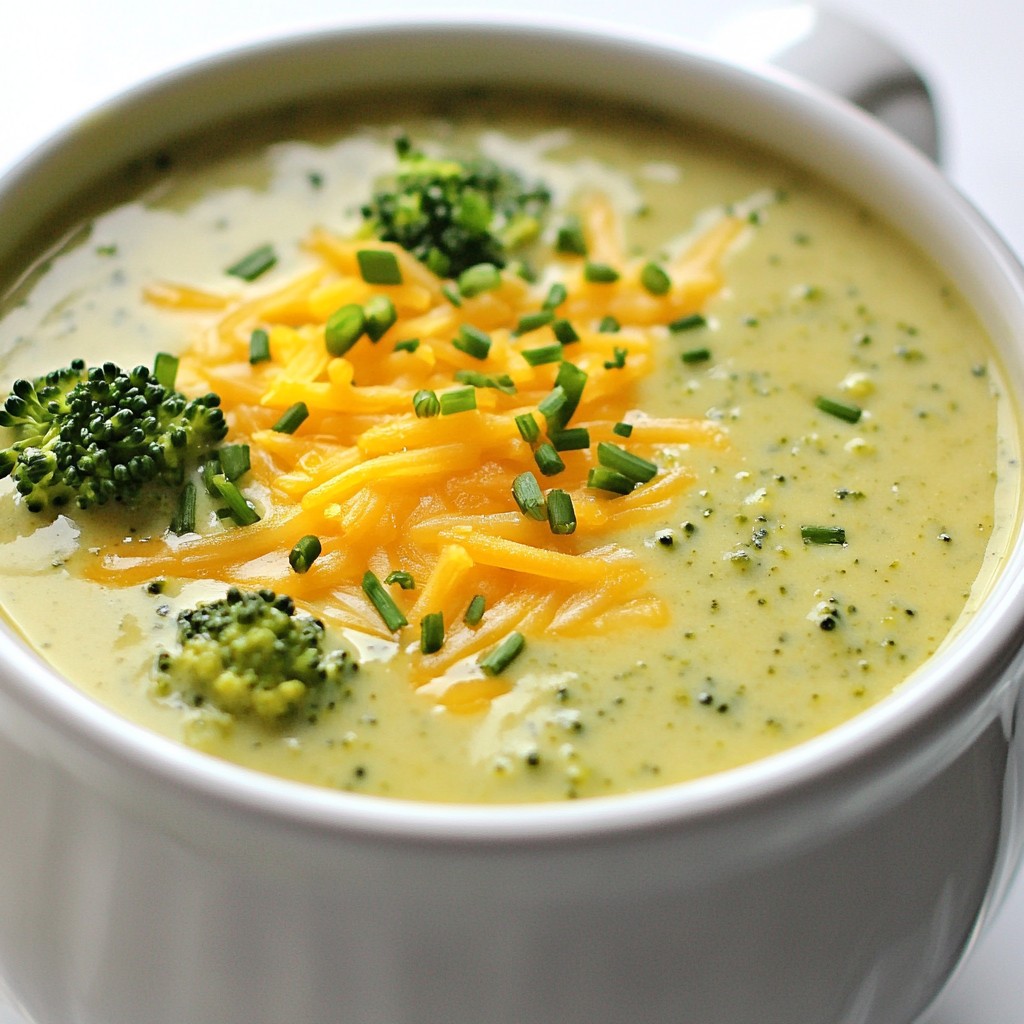 Creamy Broccoli Cheddar Soup Simple Comfort Food