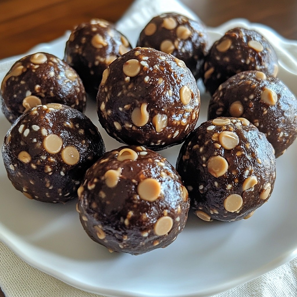Chocolate Peanut Butter Energy Balls Simple Snack Treat