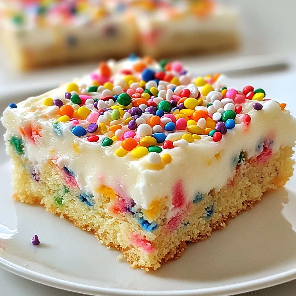 Funfetti Sugar Cookie Bars Delightful and Easy Recipe