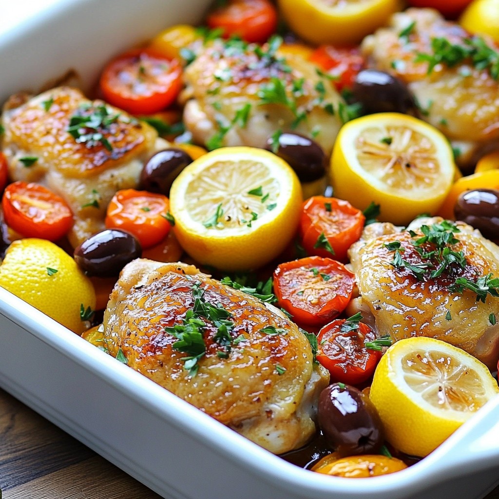 One Pan Greek Lemon Chicken Simple and Tasty Meal
