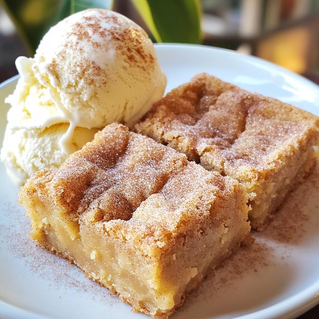 Snickerdoodle Blondies Delightful Dessert Recipe