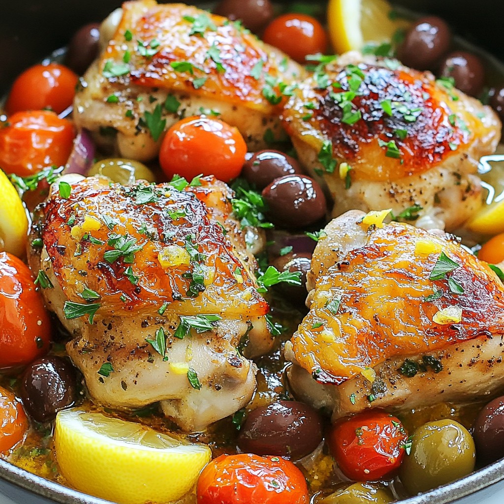 One Pan Greek Lemon Chicken Flavorful and Simple Meal