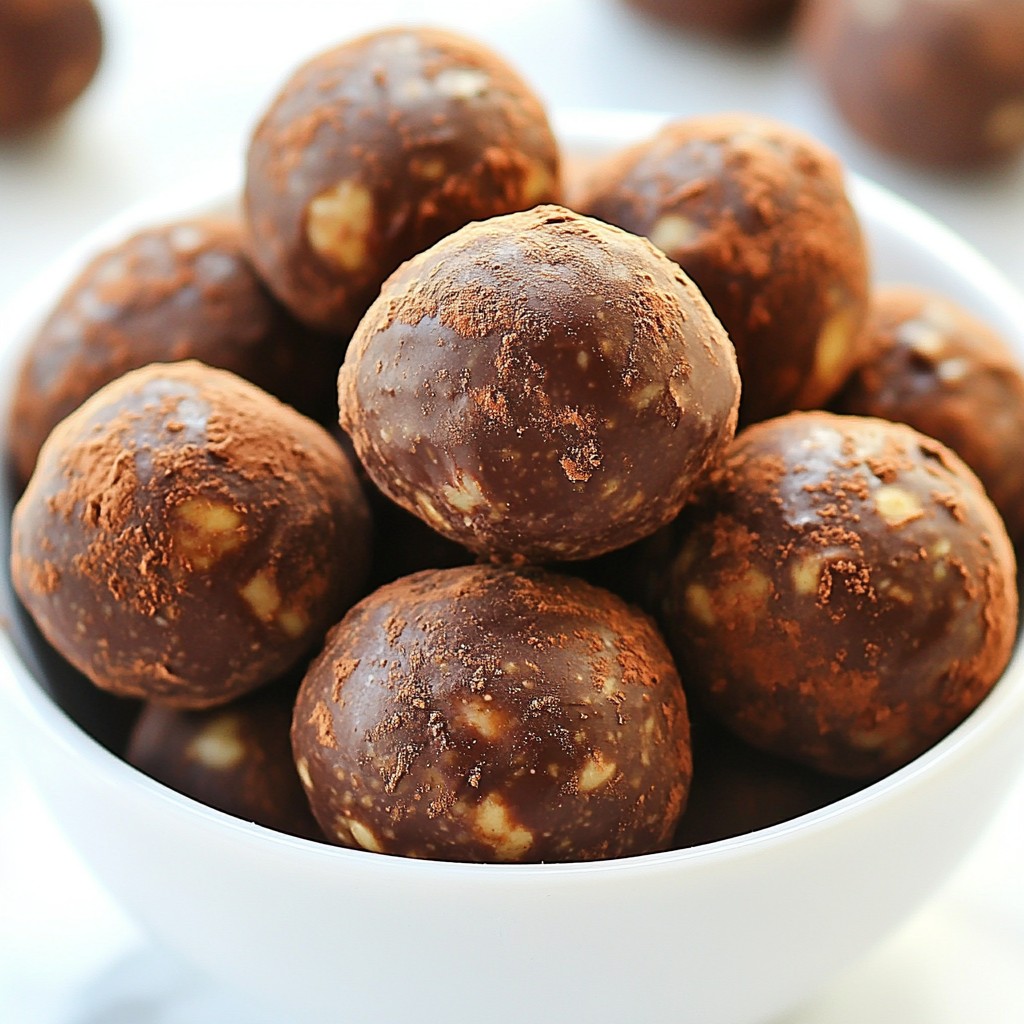 Chocolate Peanut Butter Protein Balls Easy and Tasty