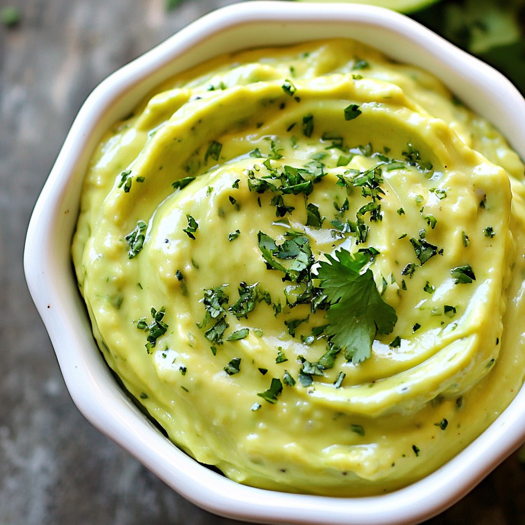 Creamy Avocado Cilantro Dip Simple Flavor Boost