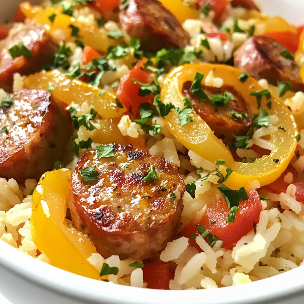 One Pan Cajun Sausage & Rice Flavorful Comfort Meal